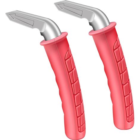 Dos manijas de puerta de coche para personas mayores, soporte portátil para sentarse/ponerse de pie, bastones de coche - Rojo (1/5)