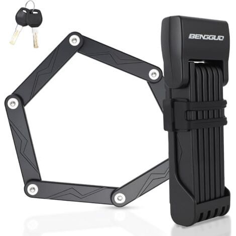 Antivol de vélo, antivol pliable avec support à clés, antivol en acier allié, antivol pliable haute sécurité (1/5)