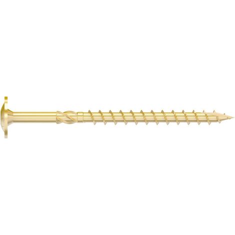 Vis à bois structurelle tête fraisée - Acier électrozingué jaune - Torx Ø6x60mm - Boite de 50 (1/4)