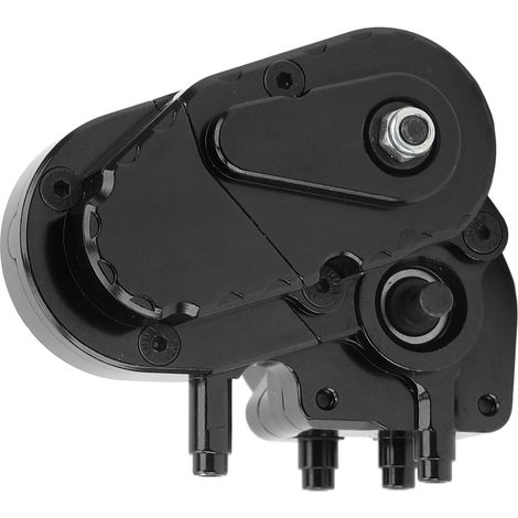 Boîte de transmission RC en alliage d'aluminium avec engrenages métalliques intégrés pour Capra UTB 1/10, noir (1/5)