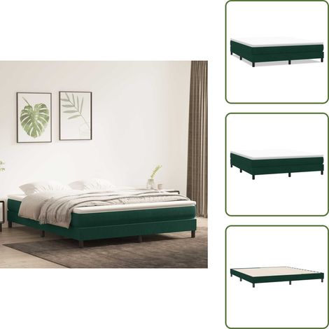 Sommier à lattes de lit sans matelas vert foncé 180x220 cm - Sommier À Lattes De Lit - Sommiers À Lattes De Lit - Lit - Meuble De Chambre À Coucher (1/5)