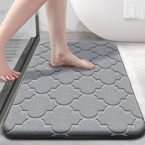 Ultraweiche, rutschfeste Badematte aus Memory-Schaum, wasserabsorbierend und maschinenwaschbar, Bodenmatte fürs Badezimmer (1/5)