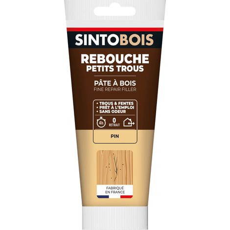 Rebouche imperfections - Pâte à bois naturel 250g Pin SINTO