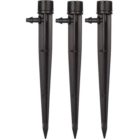 (50pcs)Goutteurs d'irrigation de Jardin pour Tube de 4 mm/7 mm 360 degrés 8 Trous réglables Système d'irrigation Micro débit Kit (1/4)