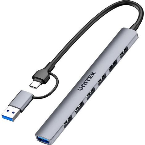 UNITEK HUB USB-A/C 7 EN 1 PORTS USB-A 5 Gbit/s (1/3)