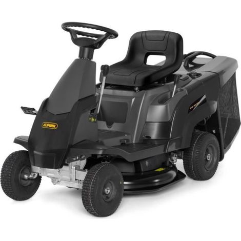 Alpina – Tondeuse autoportée thermique 66cm – Surface jusqu'à 1500m² – Moteur 224cm³ OHV – Éjection arrière avec bac 150L (1/4)