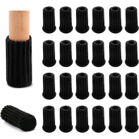 Lot de 24 protège-pieds de chaise en maille, chaussettes pour meubles