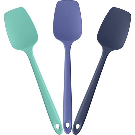 Silikon Löffelspatel 3er Set, 315°C hitzebeständig, lebensmittelecht, flexibel
