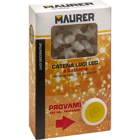 NATALE - LUCI DECORATIVE ASSORTITE A BATTERIE "PROVAMI" MAURER
