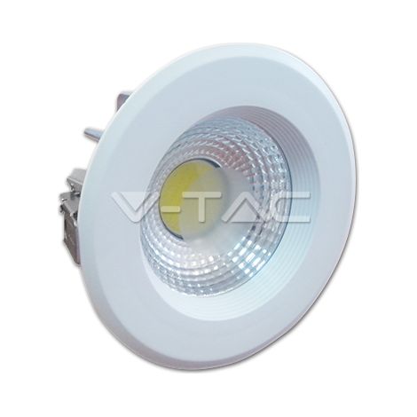 V-TAC VT-2610 FARETTO LED DA INCASSO ROTONDO 10W COB 730 Lm - SKU 1102 / 1101 / 1100 Bianco Freddo (1/2)