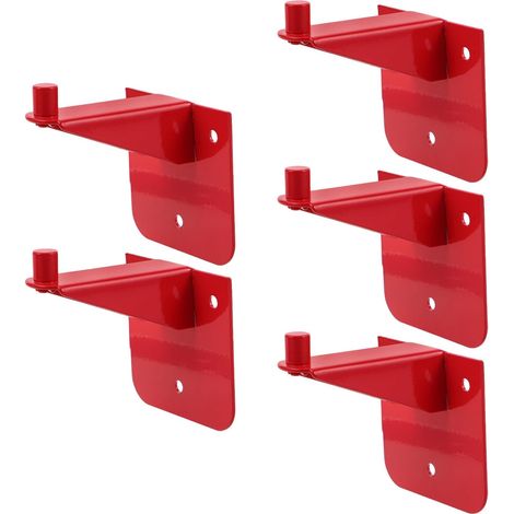 Support Mural en Acier Carbone pour Extincteur 9 Kg, Porte-extincteur Robuste 5pcs pour Bureaux et Ateliers, Accessoires de Sécurité Incendie Compacts (1/5)