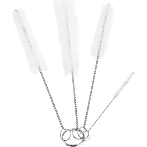 Brosse De Nettoyage En Acier Inoxydable - Pour Bec Verseur Et Bouteille - Outil De Cuisine Durable - Ensemble De 4 Pièces (1/5)