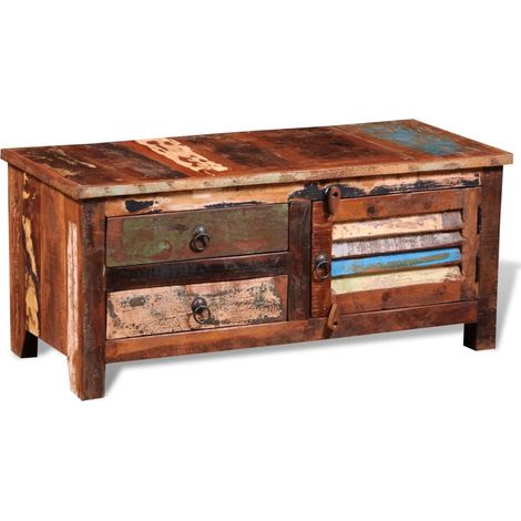 Maison Exclusive - TV-Schrank Altholz Massiv (1/5)