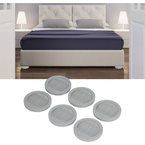 6-teiliges Set Gummibodenschoner - [Schutzpads für Bett, Schreibtisch, Kleiderschrank, Möbelkante] + Stuhlschoner mit Anti-Roll- und Anti-Rutsch-Rollenabdeckungen (1/5)