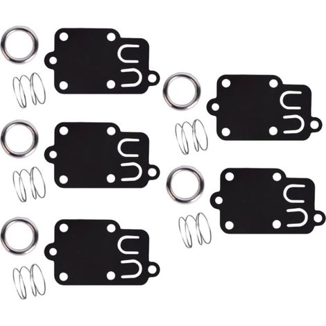 Lot de 5, kit de joints de diaphragme de carburateur pour moteurs Briggs & Stratton 2 ch à 5 ch 270026 272538 272538S 272637 4157 4168 5021 5021K 690766 221377 capuchon de ressort (1/4)