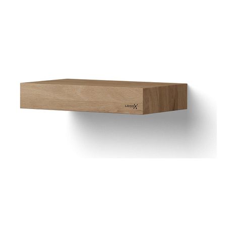 Looox Wood collection Wooden Base plan vasque en chêne mini 40x23x7cm chêne old grey
