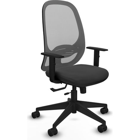 Silla de oficina piqueras y crespo negro espuma alta densidad (1/2)