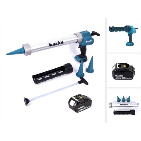 Makita DCG 180 T1X Pistolet à cartouche sans fil 18 V 300 / 600 ml + 1x batterie 5,0 Ah - sans chargeur
