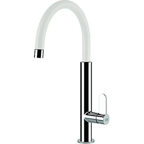 elleci Robinet Moderne Blanc 41.5 cm Monocommande