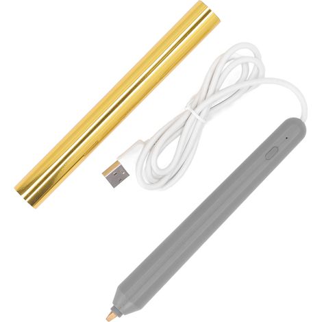 Stylo à dorure à chaud USB, outil de loisirs créatifs ABS pour le dessin et l'écriture, couleur or (1/5)