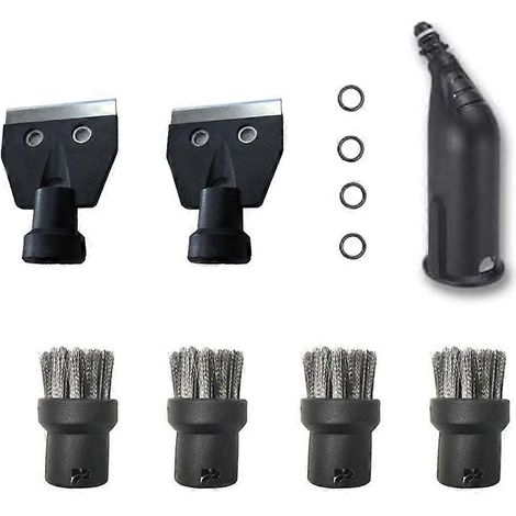 Kit de brosses et buses de nettoyage à vapeur pour nettoyeur vapeur Karcher SC1 SC2 SC3 SC4 SC5 CTK10 CTK20 : nettoyage des saletés, des crasses et des joints. (1/5)