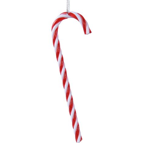 decorazione natalizia appendibile Bastone di Zucchero Rosso/Bianco H12.2cm