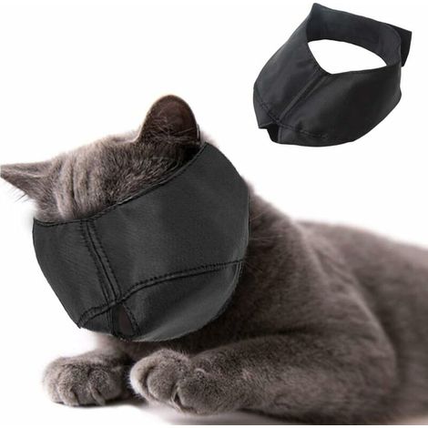 Muselière pour chat en nylon - Muselière pour chat - Accessoire de toilettage pour animaux domestiques - Empêche les rayures et les morsures - Taille L Lefou (1/5)
