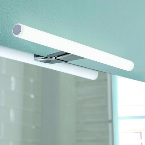 Lampada applique led 50 cm con telaio di fissaggio in resine termoplastice DO43-50 serie Gedy KOS Cromato (1/2)