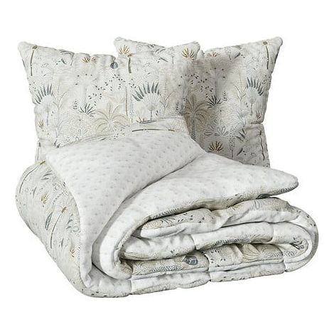 Juego de cama estampado Sonie blanco 240x220cm - Atmosphera créateur d'intérieur (1/2)