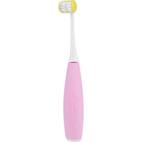 Elektrische Kinderzahnbürste mit 3 Seiten, Schalltechnologie, intelligent, USB-aufladbar, Zahnreinigungsgerät, Rosa (1/5)