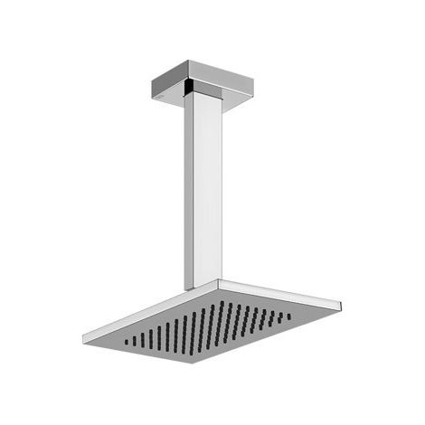 Gessi Rettangolo ducha mural anticalcárea 216x140 mm, con