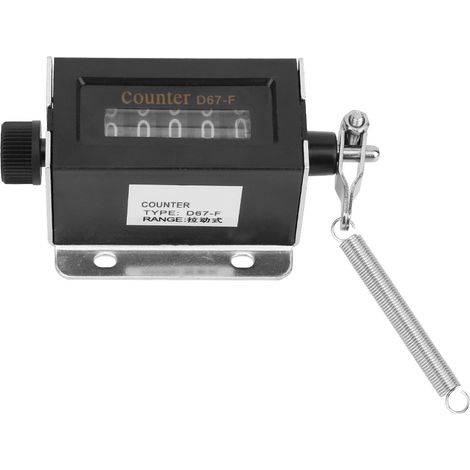 Compteur manuel à 5 chiffres D67F, réinitialisable mécaniquement, à traction. (1/5)