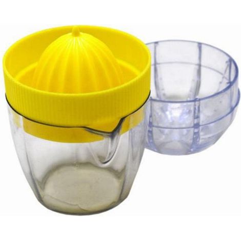 Citrus Juicer, Yellow and Transparent, 8 x 10.4 x 5 cm (1/3)