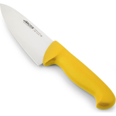 Kochmesser Arcos Farbe - Prof 292000 aus Nitrum-Edelstahl und mango ergonomisches gelbes Polypropylen und 15 cm Klinge, Vitrine (1/5)