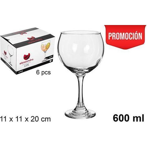 60 cls copa balon gintonic combinados alessandro - caja 6 unidades