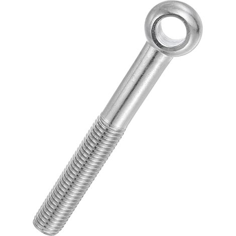 Boulon à Œil M14x120mm Boulon à Œillet de Levage pour Balancement d'Épaule, Vis Poisson en Acier Inoxydable 304, Filetage Métrique à Demi-Denture Trou Coulissant, Argentée (1/5)