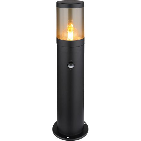 Lampe de jardin moderne Xeloo Noir avec capteur - 32015BSS (1/5)