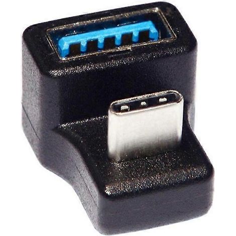 Adaptateur USB-C vers USB 3.0, convertisseur USB 3.0 (femelle) vers USB OTG, coude à 180° (1/5)