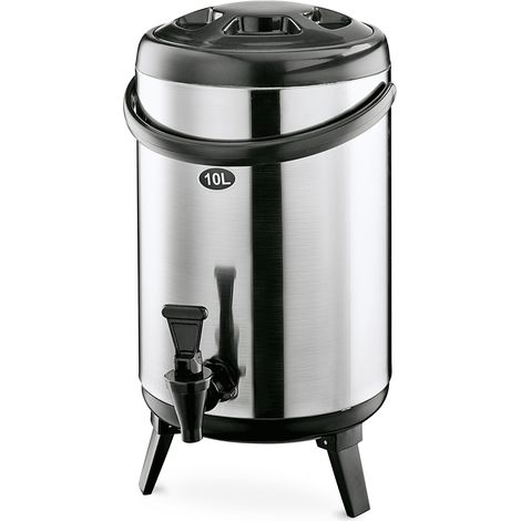 Distributeur de boissons isothermes en Acier inoxydable/Plastique 8 L H 350 mm Ø 240 mm - Was Germany