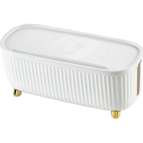 Boîte de rangement pour câbles, dissimulant et cachant les câbles électriques,support de cordon pour la maison et le bureau,blanche