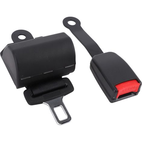 Ceinture de sécurité rétractable 2 points pour chariot élévateur, tracteur et engins de chantier, sangle noire, universelle (1/5)