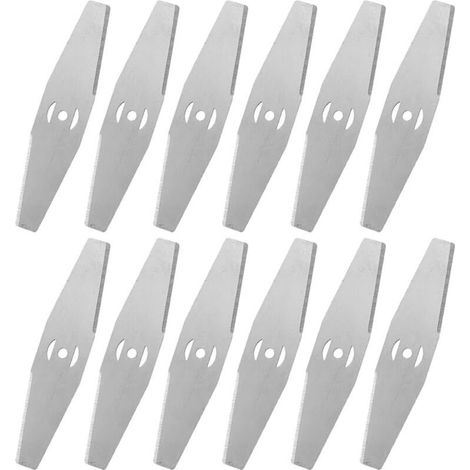 Coupe Bordure Lame De Rechange, 12 pièces, Lames de Tondeuse électrique, Debroussailleuse Electrique Accessoires, pour Coupe Bordure sans Fil Garniture De Jardin, Robuste et Durable (1/5)