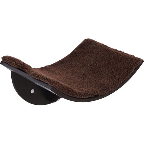 Wandkatzenbett aus MDF, Braun, 41 x 28 x 21 cm (1/4)