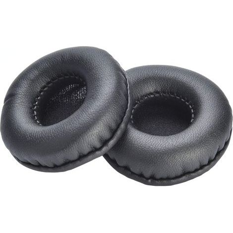 paire de coussinets d'oreille ronds 65 mm, coussinets de rechange universels de 6,35 cm (2,5 pouces) en cuir protéiné de qualité supérieure et mousse à mémoire de forme (1/5)