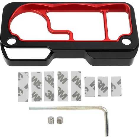Cache de protection de compteur de moto en métal résistant aux intempéries, remplacement pour CB650R CBR650R 2019-2021, rouge (1/5)