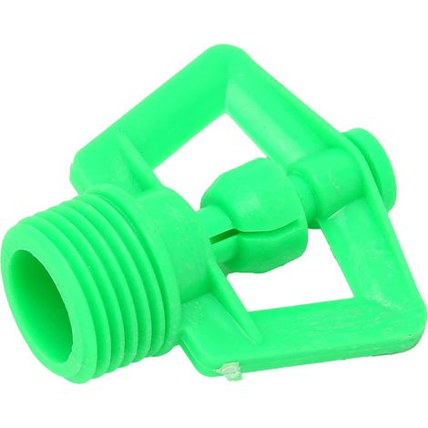 Lotto di 10 irrigatori rotanti maschio G1/2 – 360° – spruzzatore per irrigazione prato – verde – sistema da giardino (1/5)