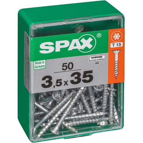 Spax Universalschrauben 3.5 x 35 mm TX 20 - 50 Stk. Holzschrauben (1/4)