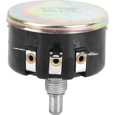 Potentiomètre bobiné à filetage unique WX112(050) 22K 5W (1/5)