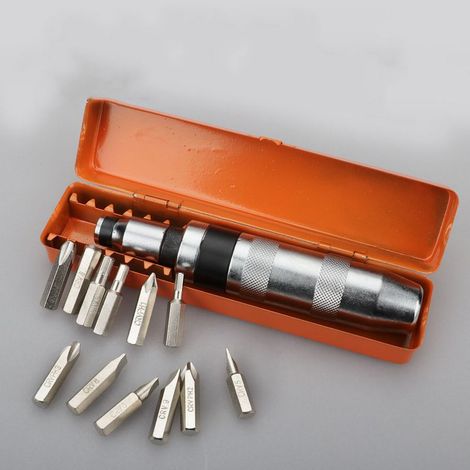 13-teiliges Schlagschrauber-Set mit Sechskant- und Kreuzschlitzbits für den harten Einsatz (1/5)