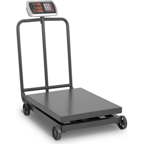 Bilancia mobile industriale a piattaforma professionale - 600 kg / 100 g - display LED 140000651